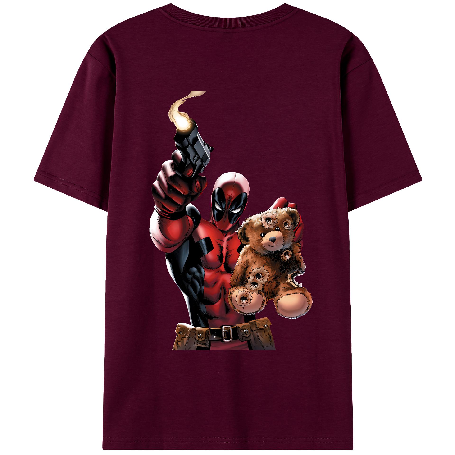 （画像用） Deadpool デッドプール レディース半袖Tシャツ(バックプリント)